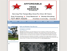 Tablet Screenshot of affordabletreeserviceofpinellas.com